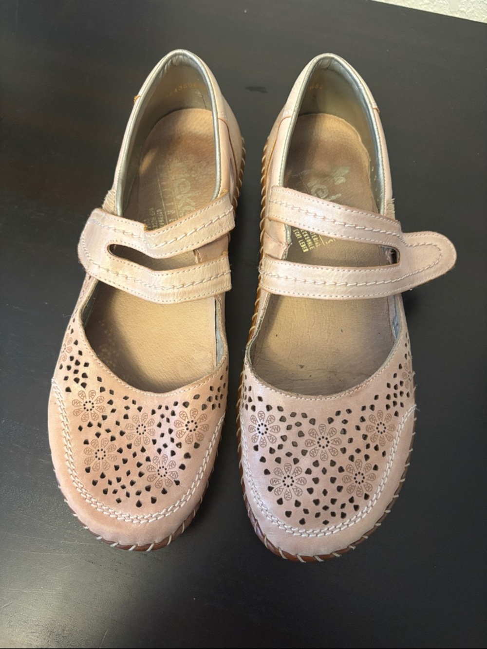 Rieker Soft Pink Slip-On Comfort Shoes